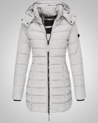 Serena | Damen Tailliertes Winter Daunenparka mit Kapuze