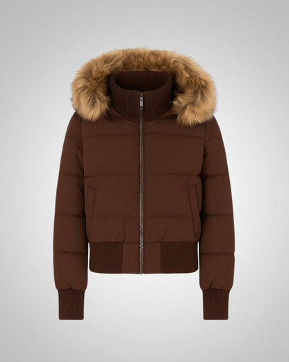 Irene | Damen Kurze Gesteppte Winter Parka Jacke