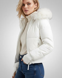Irene | Damen Kurze Gesteppte Winter Parka Jacke