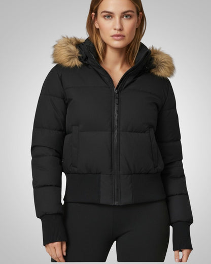 Irene | Damen Kurze Gesteppte Winter Parka Jacke