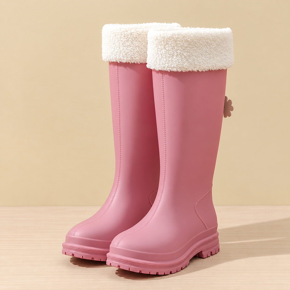 Jana | Damen Kniehohe Wasserdichte Fleecegefütterte Regenstiefel
