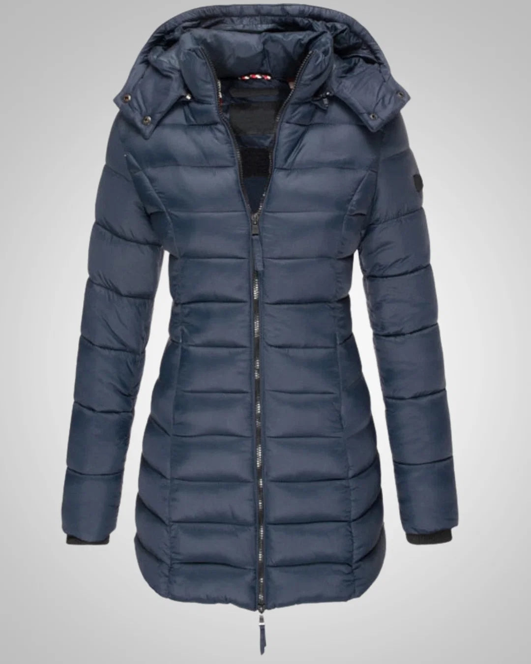 Serena | Damen Tailliertes Winter Daunenparka mit Kapuze