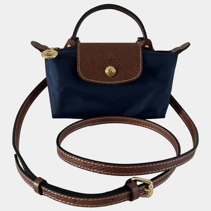 Carolina | Damen Stilvolle Minihandtasche mit Henkel und Trageriemen