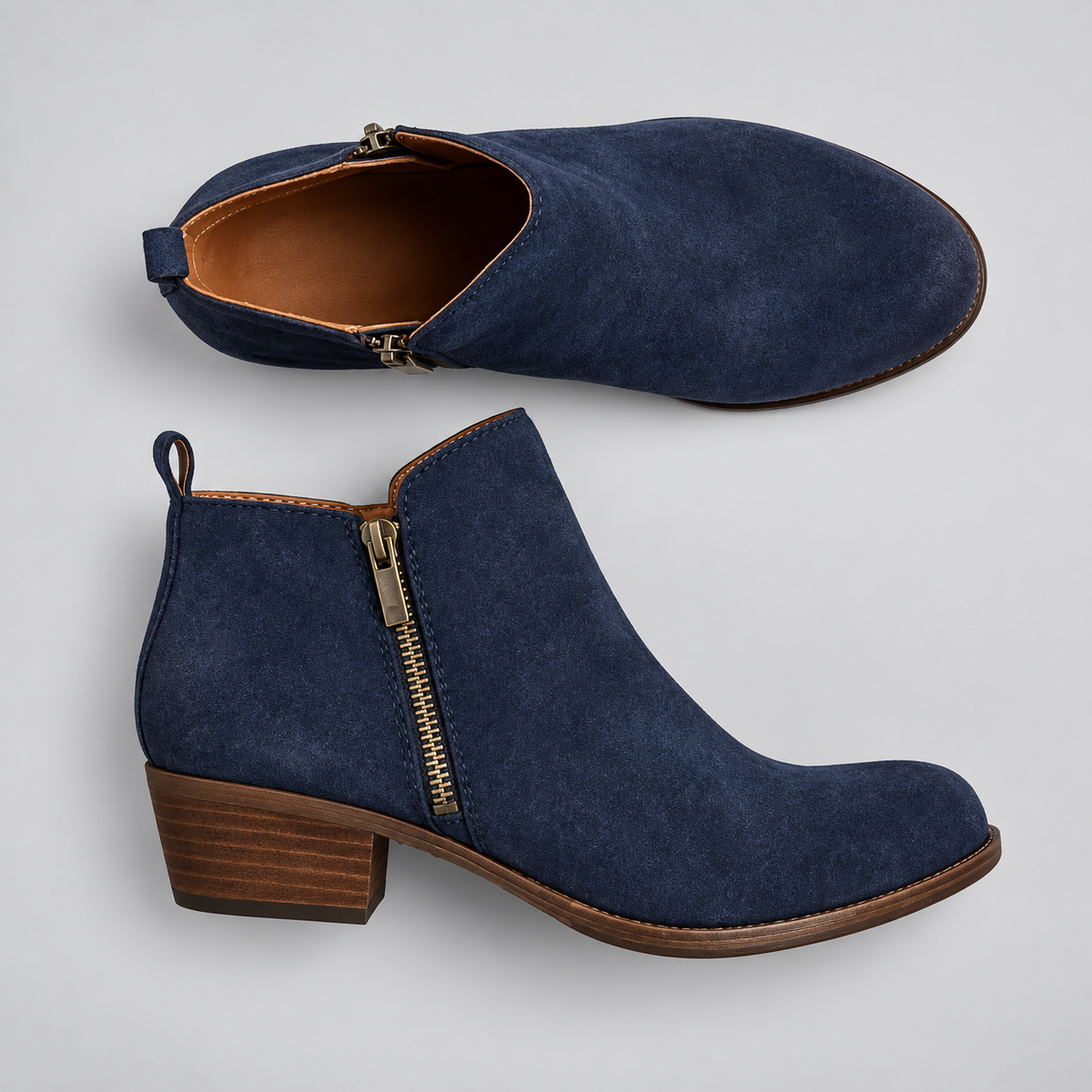 Giulia | Damen Klassische Stiefeletten mit seitlichem Reissverschluss
