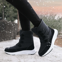 Jasmin | Damen Wasserdichte Mittelhohe Stiefel mit Klettverschluss