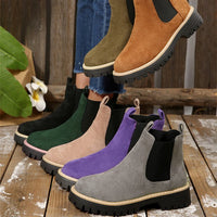 Lorena | Damen Robuste Chelsea Stiefel mit grober Sohle