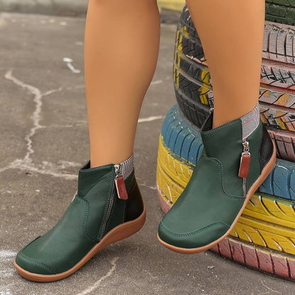 Rosalie | Damen Orthopädische Fleecegefütterte Winterstiefeletten mit Reissverschluss