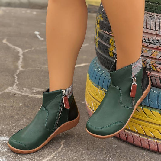 Rosalie | Damen Orthopädische Fleecegefütterte Winterstiefeletten mit Reissverschluss