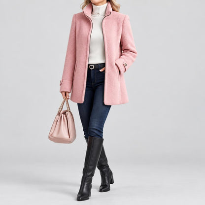 Rosanna | Damen Fleece Teddyjacke mit Reissverschluss