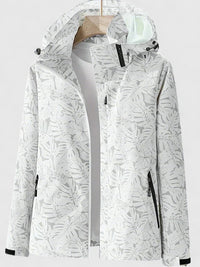 Silvia | Damen Bedruckte Winter Skijacke mit Kapuze