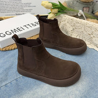 Valeria | Damen Rutschfeste Chelsea Stiefel mit Plateausohle