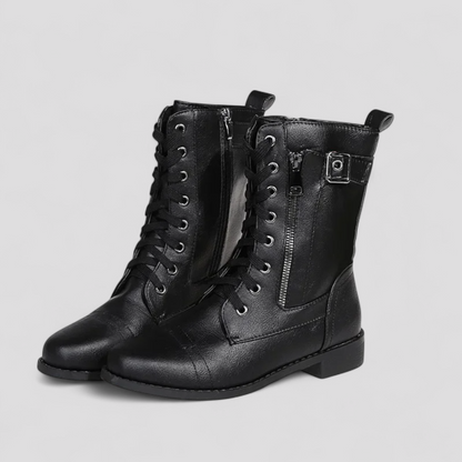 Zoe | Damen Geschnürte Stiefel mit Reissverschluss
